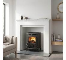 Stanley Oisin Eco Solid Fuel Stove Black Enamel Belfast NI Dublin Ireland