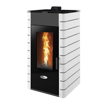  Stanley Solis K1700 White Pellet Stove - K1700-2-SP WHFLT