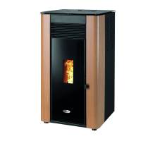 Stanley Solis K1700+ Central Heating Pellet Stove - Flat Oak Side Panels