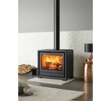 Stovax Riva2 66 Freestanding wood burning stove with wide panoramic flame view