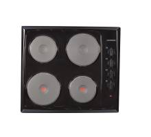 Top view of NordMende HE62BL 60cm solid plate hob with four cooking zones