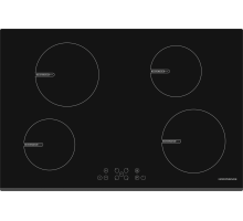 Top view of the Nordmende HCT781FL 78cm Ceramic Hob with framelss design and bevelled edge