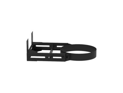 150mm SOLINOX Black Adjustable Wall Bracket 120-210 mm