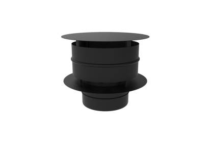 150mm SOLINOX Black Rain Wind Cowl