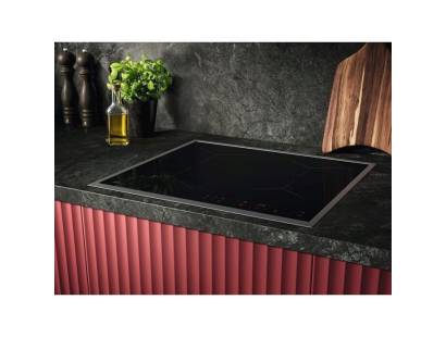 AEG TN64IA00XB hob in Super Flat XL frame installed in modern kitchen