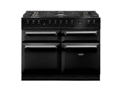 AGA MDX110DFBLK Masterchef Deluxe Dual Fuel Black Range Cooker