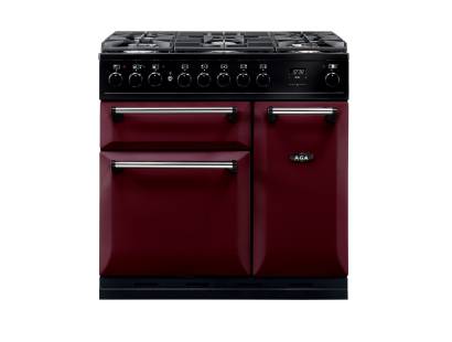 AGA MDX90DFCBY Masterchef Deluxe Dual Fuel Cranberry Range Cooker