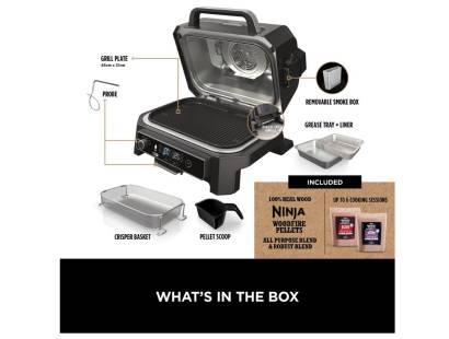 Accessories that come with the Ninja OG850UK Woodfire XL Electric BBQ Grill & Smoker