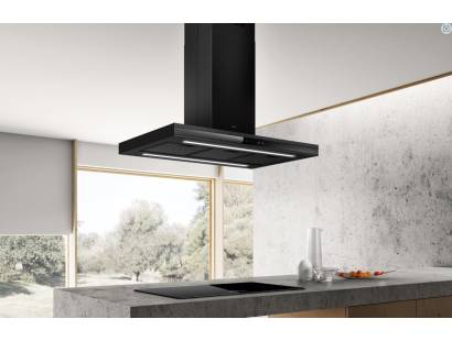Adele Black Island Cooker Hood