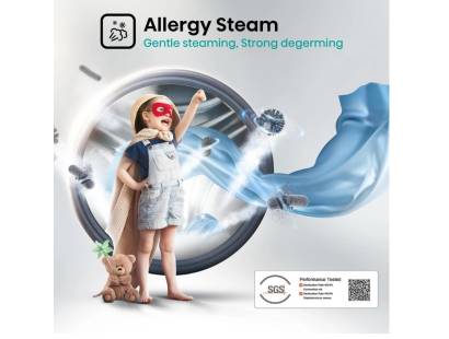 Allergy steam function on Hisense washing machine