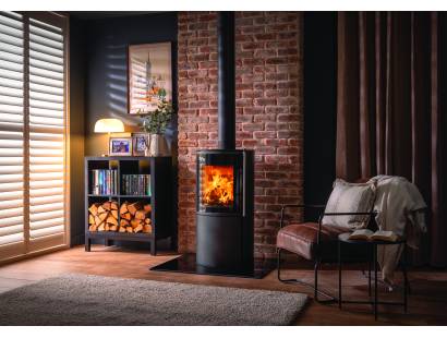 Atlas 1 cylindrical stove front view