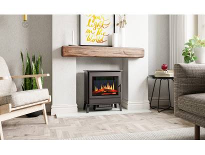 Aurora Rio Electric Fire glowing embers and customisable 3D flame projection