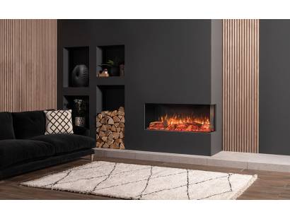 Avanti 110RW with Split Oak Log effect installed as a two sided fire