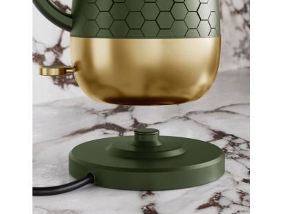 Base shot of the Morphy Richards Green Cassini Jug Kettle