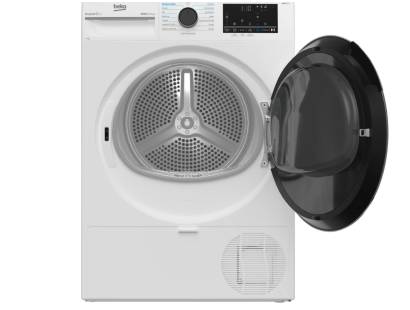 Beko B5T4923NIW tumble dryer drum light, sensor drying programmes, large capacity dryer