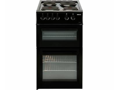 black freestanding electric cooker