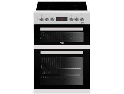 Beko KDC653W 60cm Double Oven Electric Cooker