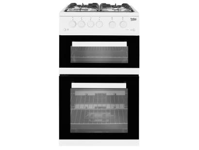 Beko KDG582W Twin Cavity Gas Cooker