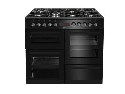 Beko KDVF100K 100cm Dual Fuel Range Cooker - Black