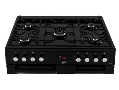 Beko KDVF90K 90cm Black Range Cooker