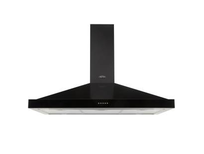 Belling 100CHIMBK Black Chimney Hood 