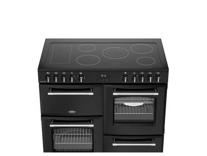 Belling Farmhouse FH100E Electric Ceramic Range Cooker - Black