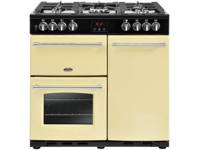 Belling Farmhouse FH90DFTCR Dual Fuel Range Cooker