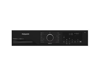 Black Hotpoint tumble dryer with Pet Hair Care technology