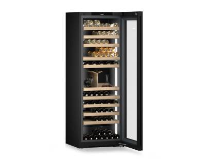 BlackSteel Liebherr wine fridge with HumidySelect and UVProtect Plus technology
