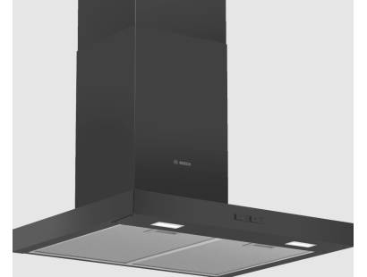 Bosch DWB66BC60B Series 2 60cm black wall-mounted cooker hood, Dalzells