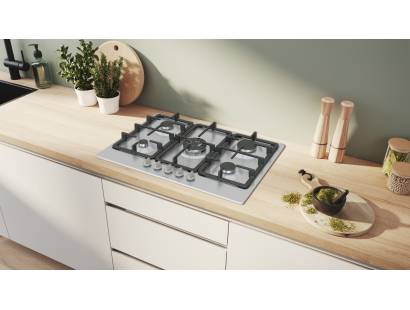 Bosch PGQ7B5K90 Stainless Steel 75cm Gas Hob