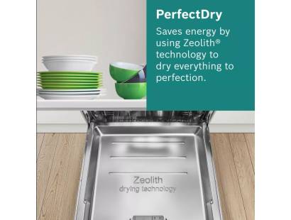 Bosch PerfectDry dishwasher with Zeolith drying technology