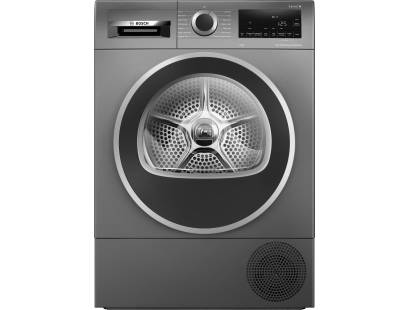 Bosch Series 6 WQG245R1GB 9kg Heat Pump Tumble Dryer in cast iron grey