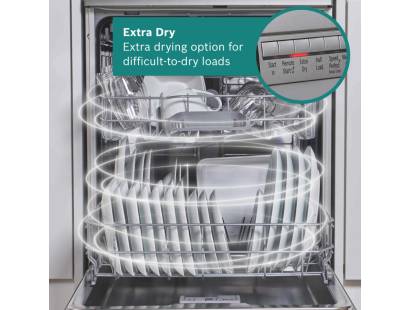 Bosch dishwasher with Extra Dry and height adjustable basket