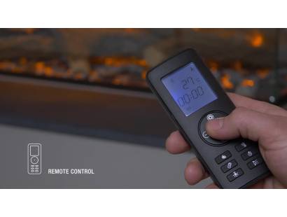British Fires New Forest 1200 Black Edition remote control