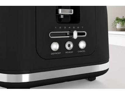 Button view on the Morphy Richards Signature 4 Slice Toaster - Black