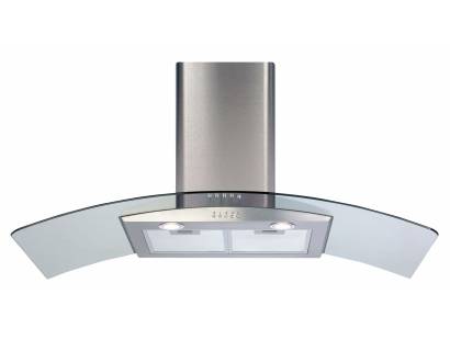 CDA ECP102SS Curved Glass Cooker Hood