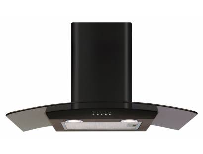 CDA ECP72BL Curved Glass Cooker Hood