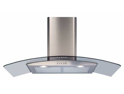 CDA ECP92SS Curved Glass Cooker Hood