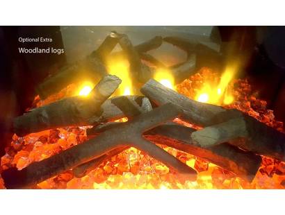 CELSI silver birch log electric stove