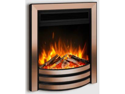 Celsi Ultiflame Ultra Autograph Electric Fire - Rose Gold & Black