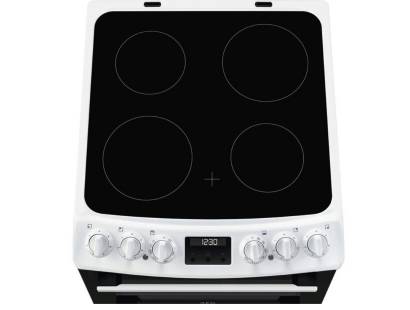 Close-up of AEG CCX1530ACW ceramic hob surface