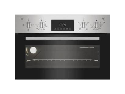 Close-up of Indesit DII10DIX digital display and controls