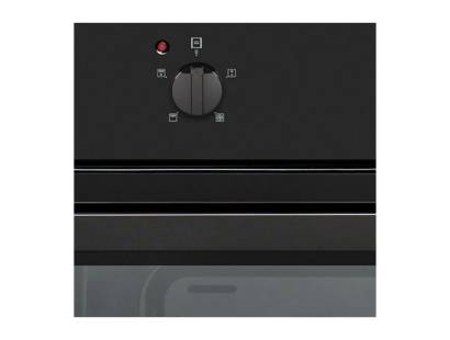 Close-up of Nordmende SO106BL oven control panel with easy-to-use knobs and settings