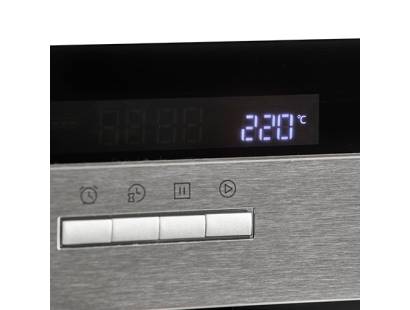 Close-up of digital clock and programmer interface