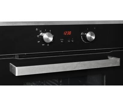 Close-up of pop-out control knob on NordMende SOP416IX with timer interface