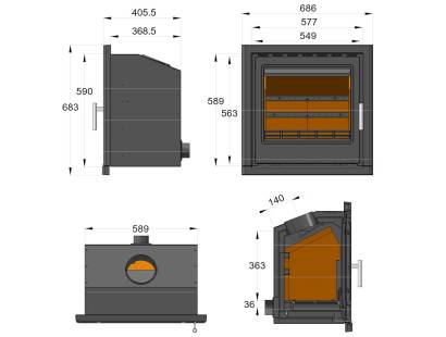Coniston Large Dimensions