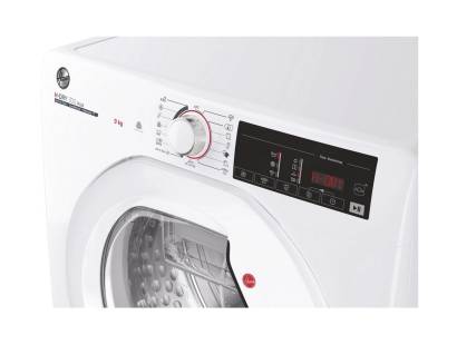 Control panel of Hoover HLEC9TE tumble dryer with digital display