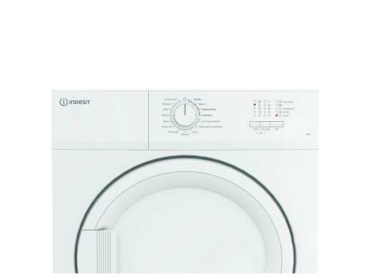 Control panel of Indesit CYDA81WWGLUK with dial and buttons