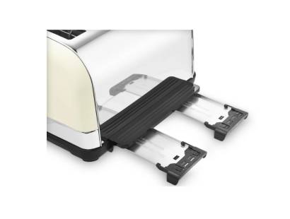 Crumb tray on the  Morphy Richards Cream Venture 4 Slice Toaster